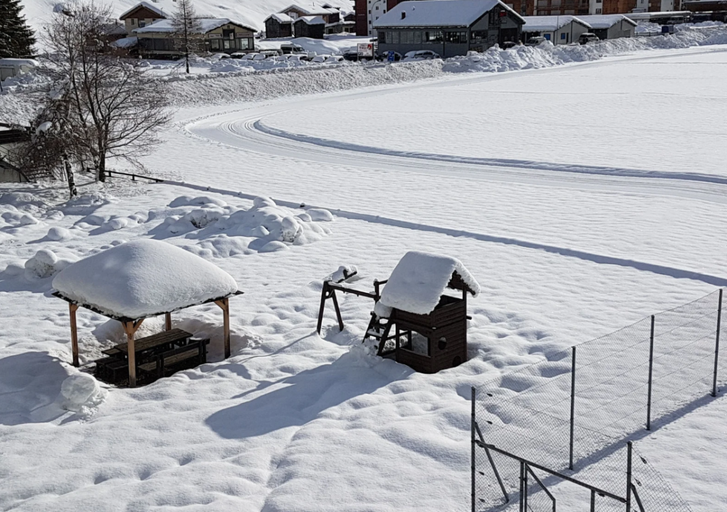 Ferienanlage Monte Rosa im Winter – Ferienwohnung in Täsch bei Zermatt