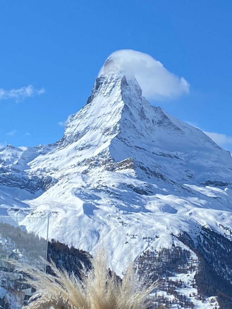 Matterhorn im Winter – Ferienwohnung in Täsch bei Zermatt
